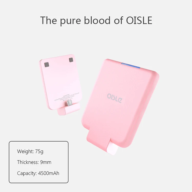 
OISLE 4500mAh Type-C USB External Battery Charger Power Bank for Cell Phone 