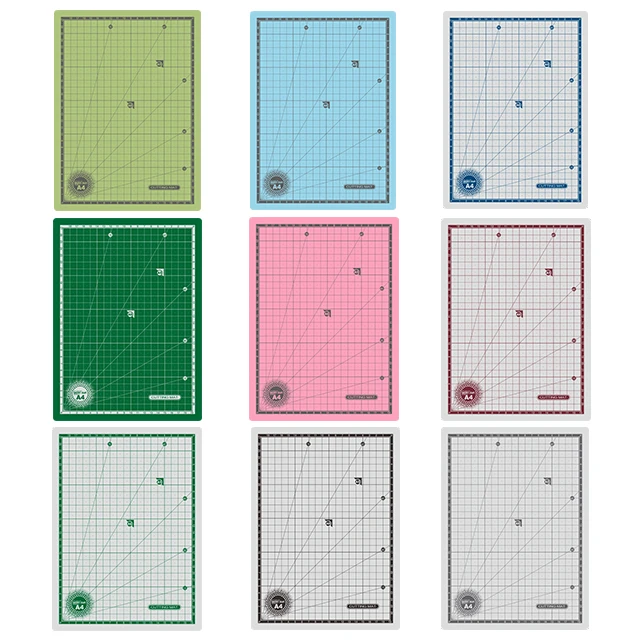 a4 cutting mat 30X22cm Thickness 3mm Double Sided 3 Layers ECO material quilted healing quilting cutting mat for crafts