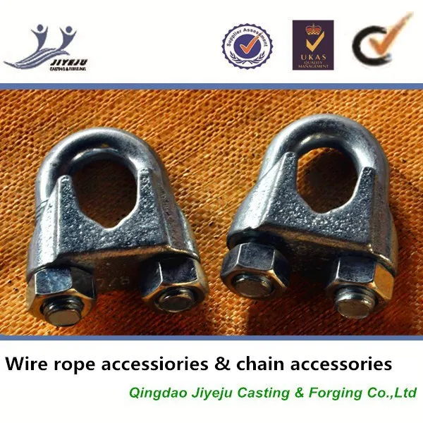 зажимы канатные винтовые по DIN 741 для крепления и фиксации