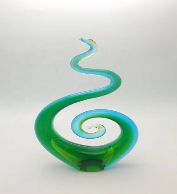 New Large Hand Blown Multicolor Murano Art Glass Style Sculpture