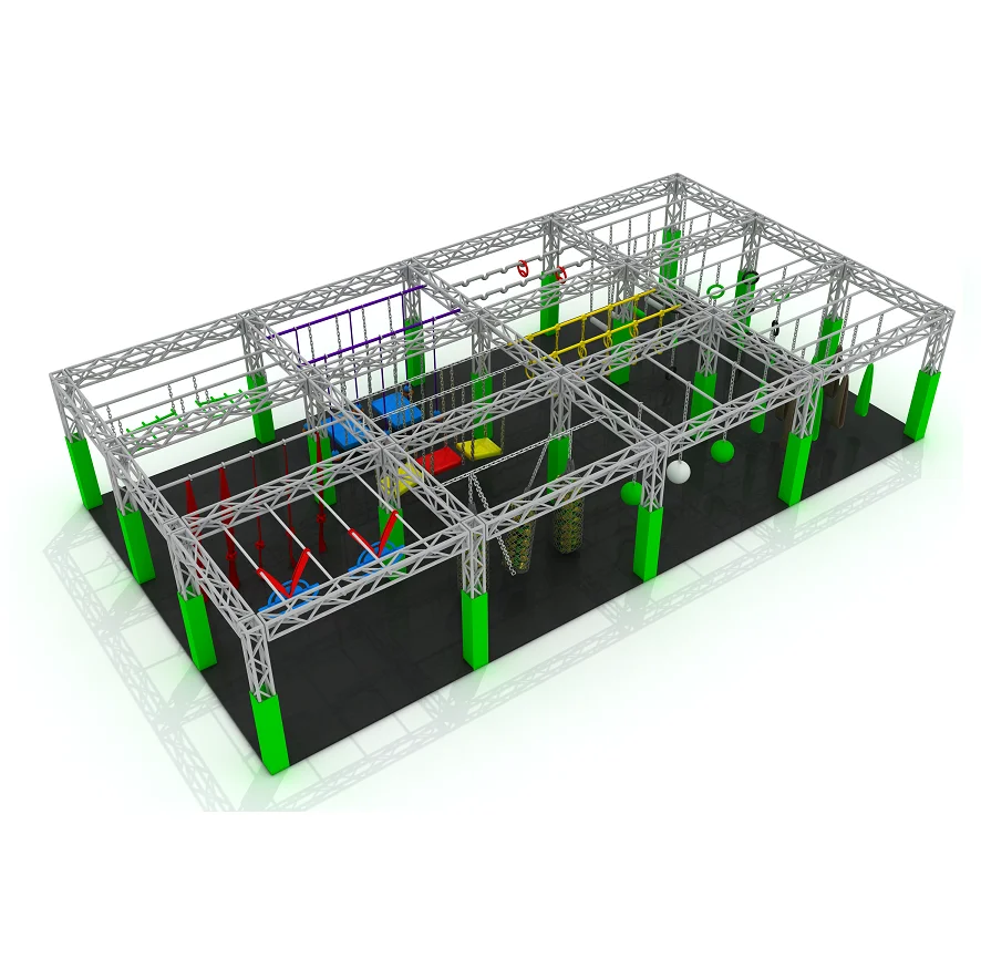 Детская Крытая американская полоса препятствий Ninja Warrior Course park equipment для продажи