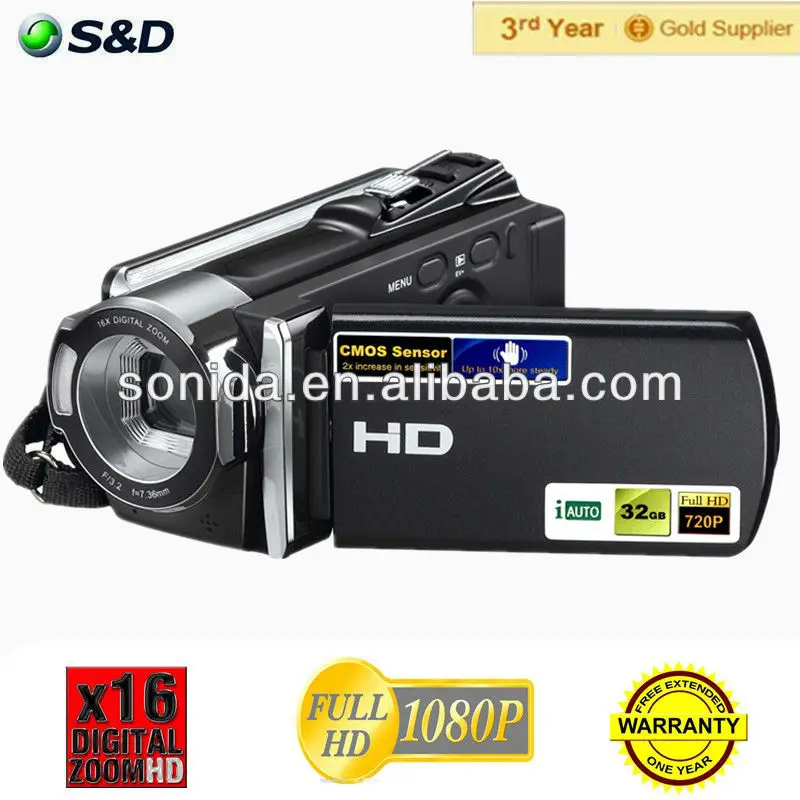 Hdv-604p 2015 горячая распродажа! 1080 P 16MP интерполяция 3.0 TFT жк-дисплей высокой четкости видеокамер