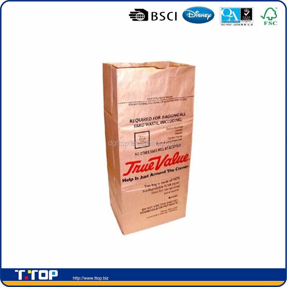 FSC & BSCI Duro 37091 Kraft Paper Lawn and Leaf Bag