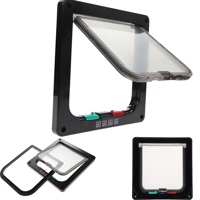 Dog Mate 4 Way Locking Cat Flap Pet Door