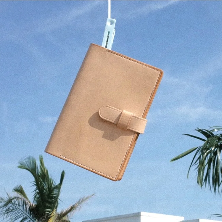 custom planner books pu leather book cover coat a6 b6  dotted grid tomoe river paper one day one page  journals with buckle