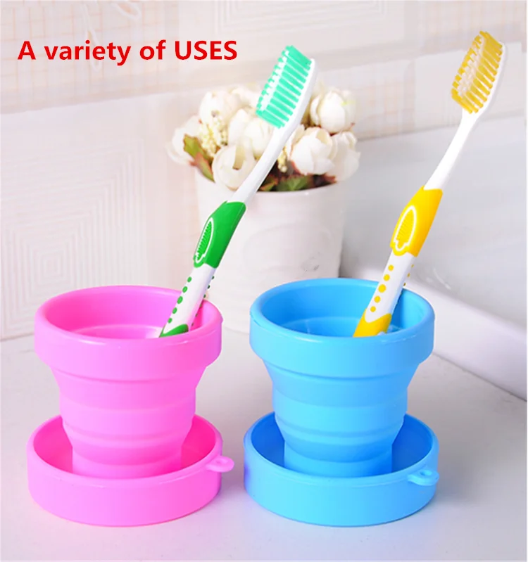 
Reusable Menstrual Sterilizer outing travel collapsible water silicone drinking cup 