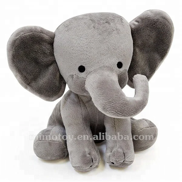 Free Sample Baby Toy Soft Stuffed Animal Plush Elephant With Big Ears LOW MOQ Cheap Custom OEM Grey Elephant Plush Toy Wholesale