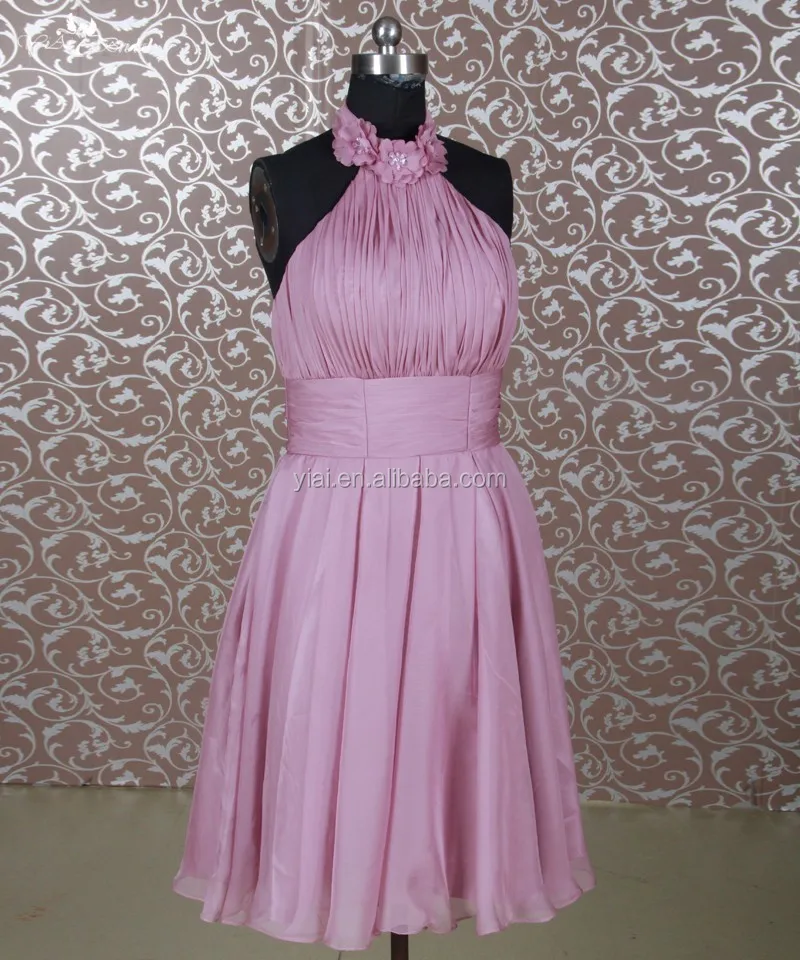 
RSE684 Halter Neckline Knee Length Lavender Floral Mother Of The Bride Dresses With Jacket 