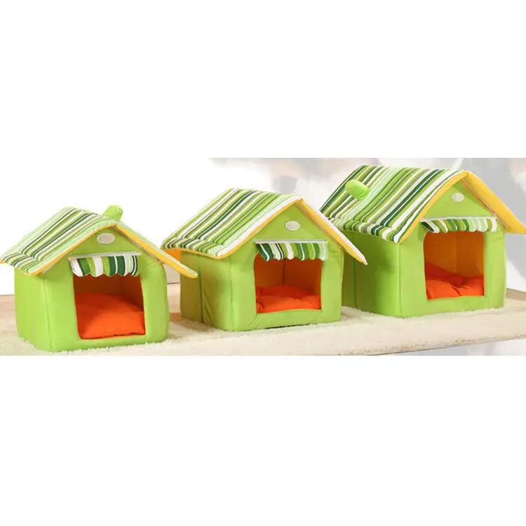 Dog Houses For Dogs Soft Bed Portable Indoor Stuffed Animal Pet House