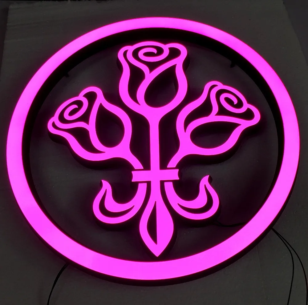 Светящиеся слова дверная вывеска светодиодные переднего освещения поддержка карту изготовления на заказ