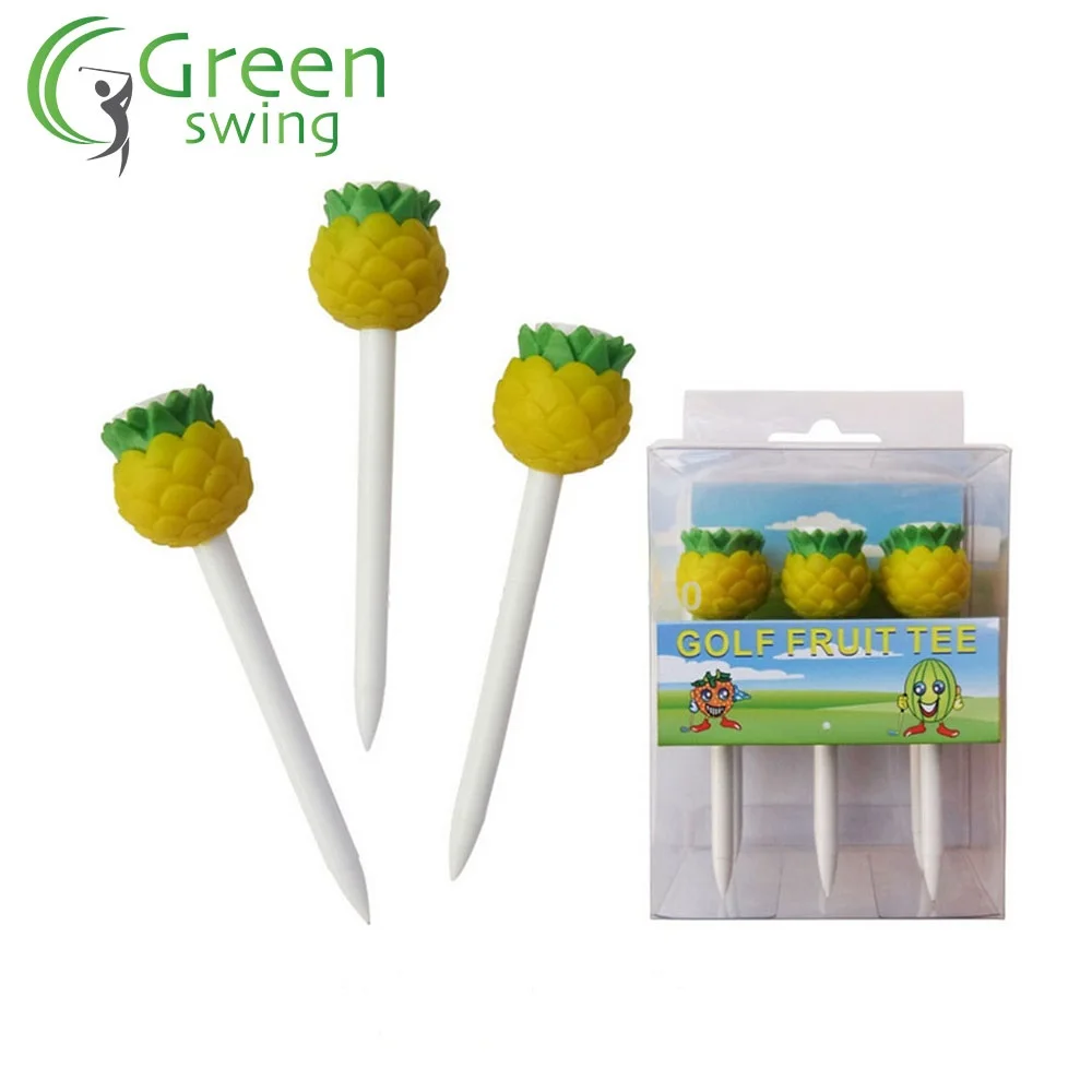 
Fruit Pineapple Golf Tees Golf Factory Plastic Cute Golf Tee 