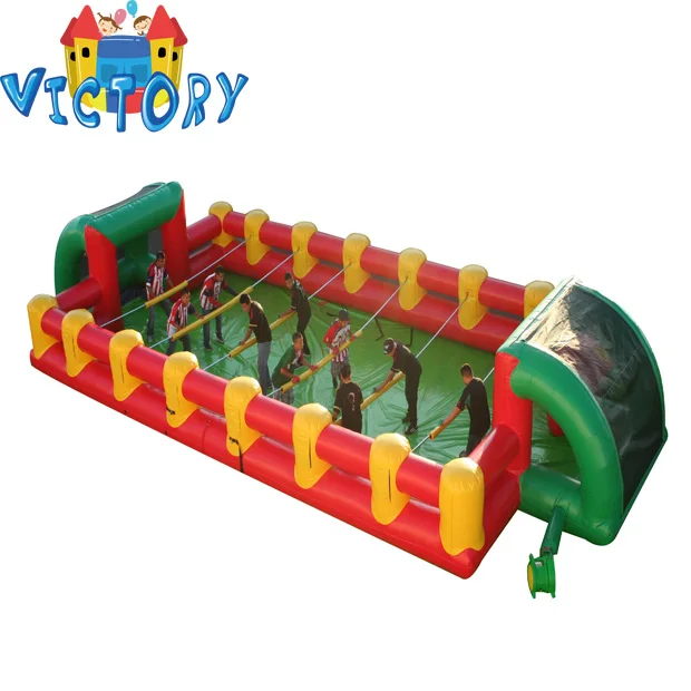 
outdoor world football cup soccer soap filed inflatable football field for football 