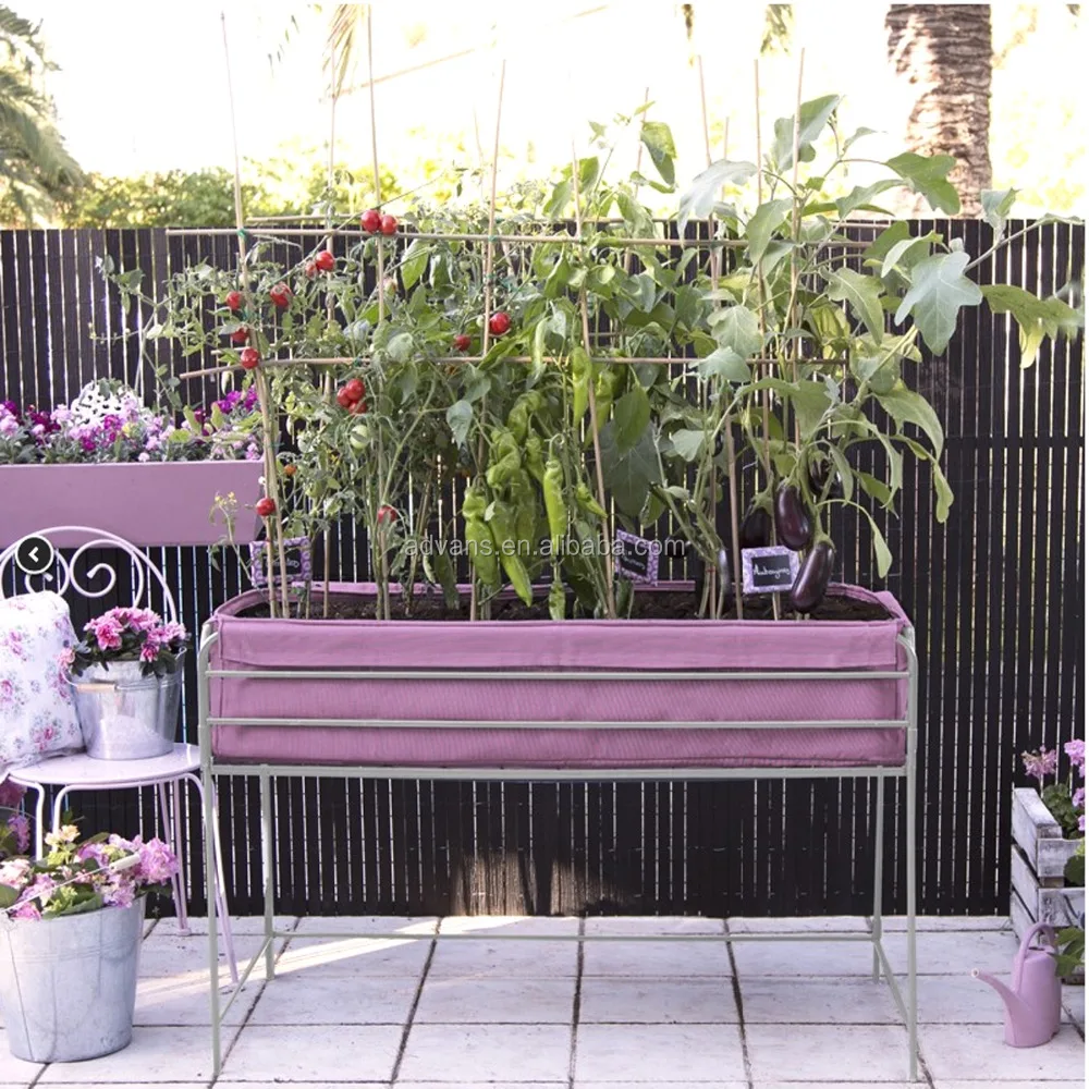 
Vinyl woven mesh fabric Geotextile popular Strawberry flower vegetable Garden plant pots tote bag 