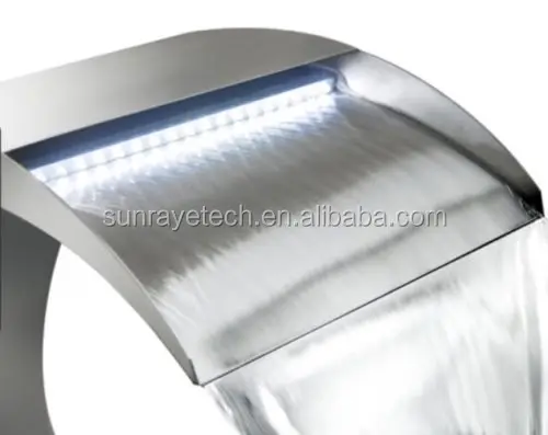 
stainless steel waterfall fountain spillway for swimming pool and garden pond garden cascade landscape 