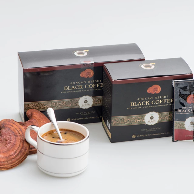 
Био травяной кофе, бесплатный образец, оптовая продажа, органический Ganoderma Lucidum Reishi гриб, мгновенный кофе 