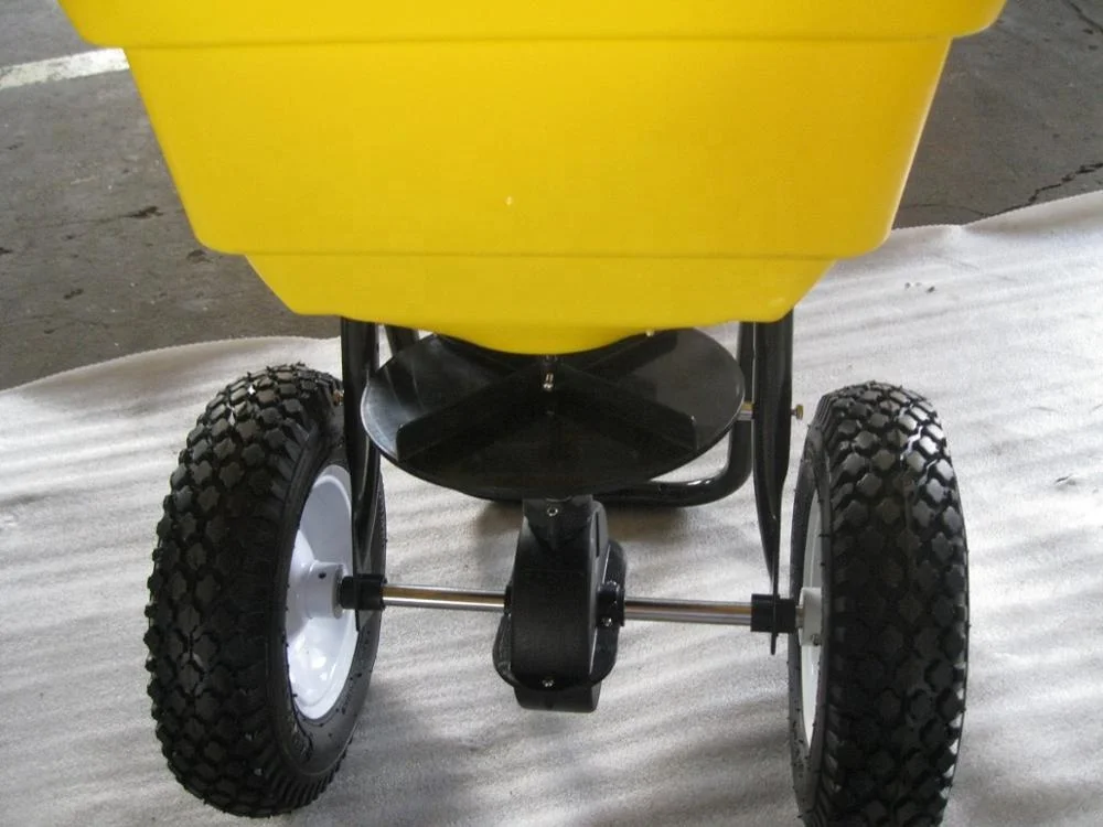 
80lb push spreader for lawn and garden 