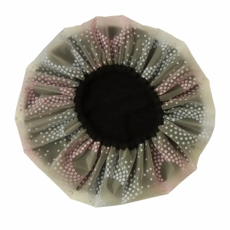 
Manufacturer Bath Accessories Women Shower Cap Reusable Waterproof Shower Cap With Elastic 