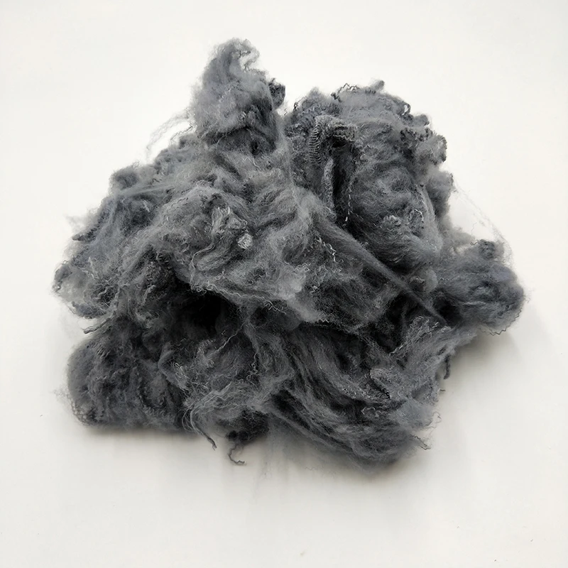 7D low melt hcs recycle hollow siliconized fiber with good quality