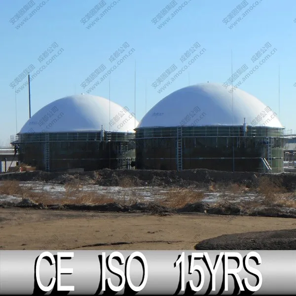 AMOCO Popular Anaerobic Digester, Enamel Steel Tank for Biogas Plant