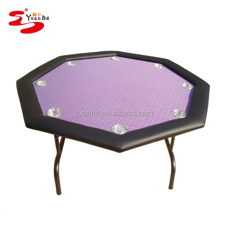 48 inch 8 person discount folding portable octagon poker card table for sale
