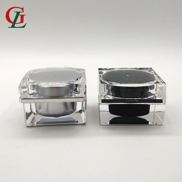 Новый дизайн 5 г пробный образец квадратная необычная банка для крема глаз косметический контейнер роскошная пустая