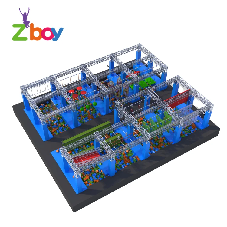 
Foam Obstacle Course Ninja Warrior Training 