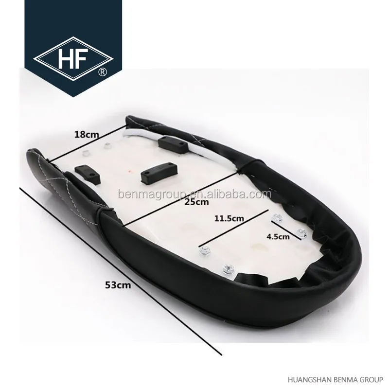 GN250 GN400 CB400 Leather Diamond Cushion Retro Motorcycle/Motorbike Seat