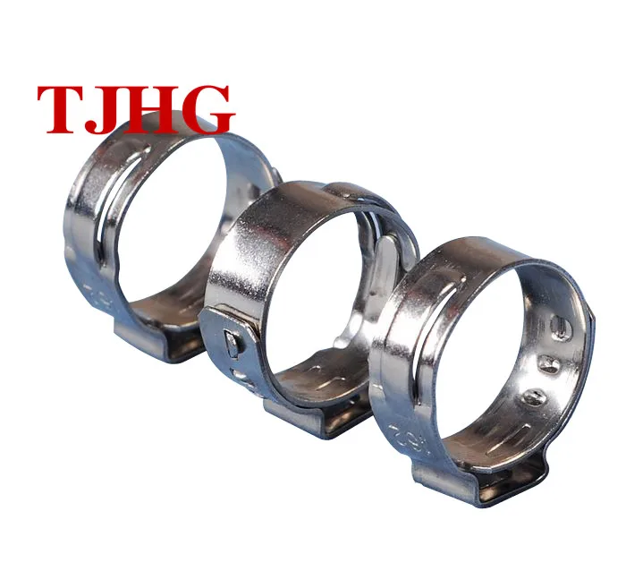 
Hardware Stepless Fasteners Adjustable Stainless Steel Single Ear Hose Clamp 