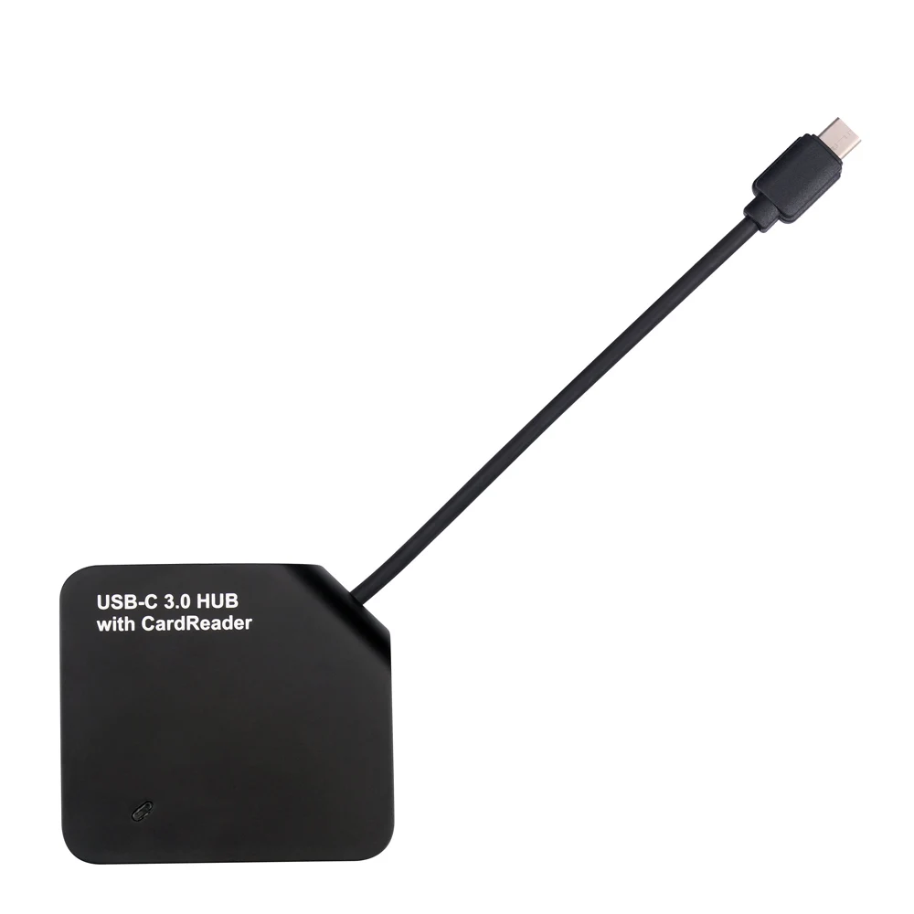 Портативный Дизайн USB Hub 3.1 Тип C с Кард-Ридер для Apple, Новый MacBook 12/Nokia N1/Chromebook Pixel 2015