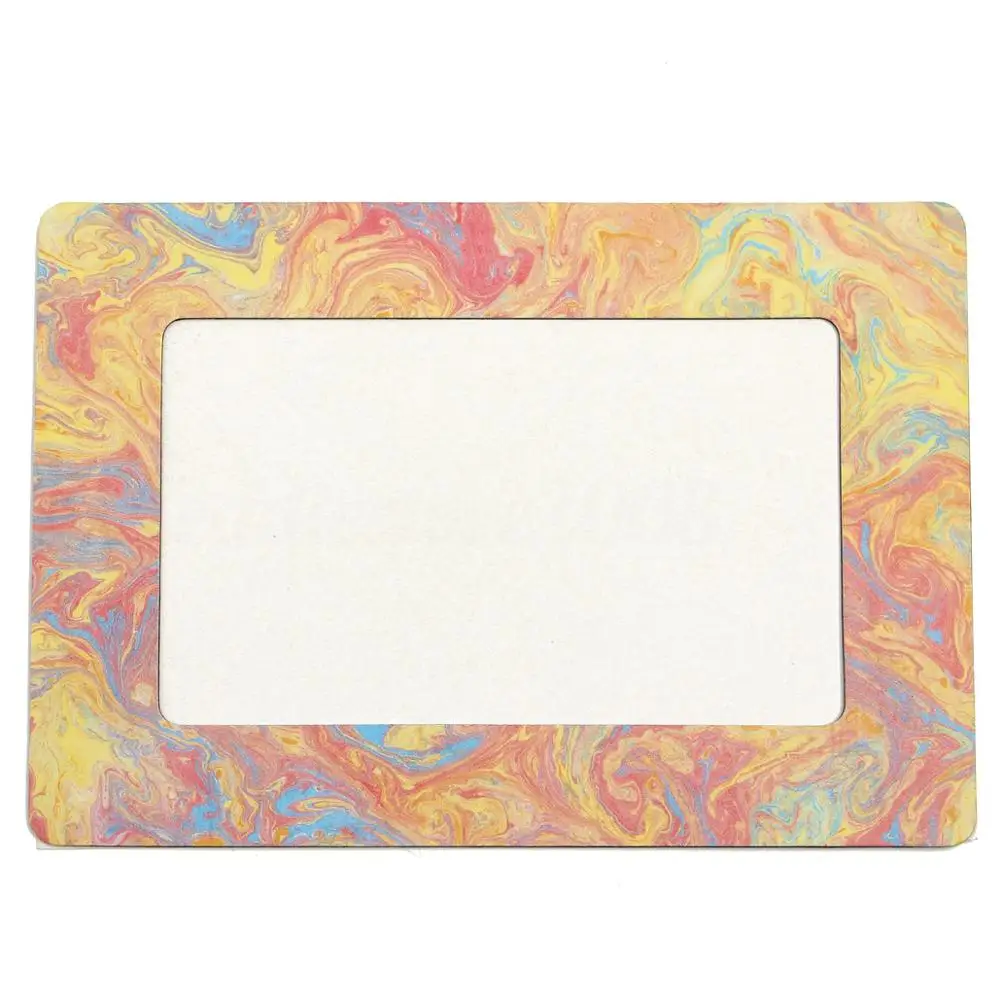 Promotional paper printed magnetic photo frame / fridge magnet with photo frame