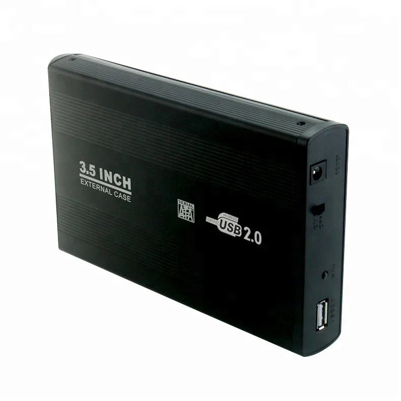 Корпус для внешнего жесткого диска 3,5 дюйма из алюминия USB2.0 на SATA