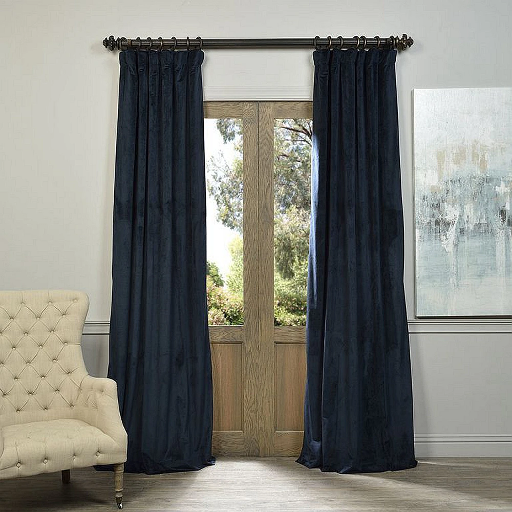 
china manufacturer modern minimalist nordic style velvet bedroom curtain for door 