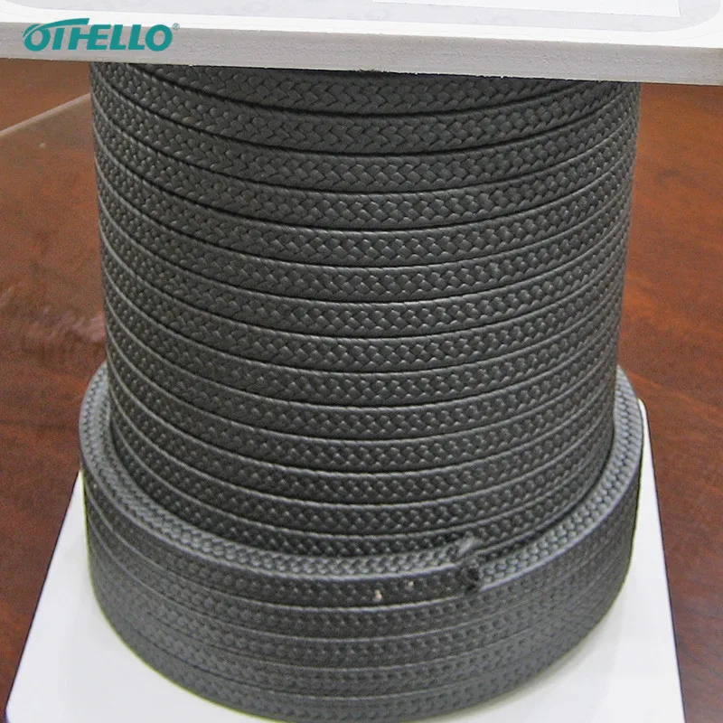 Non Asbestos PTFE Braid packing with oil and graphite