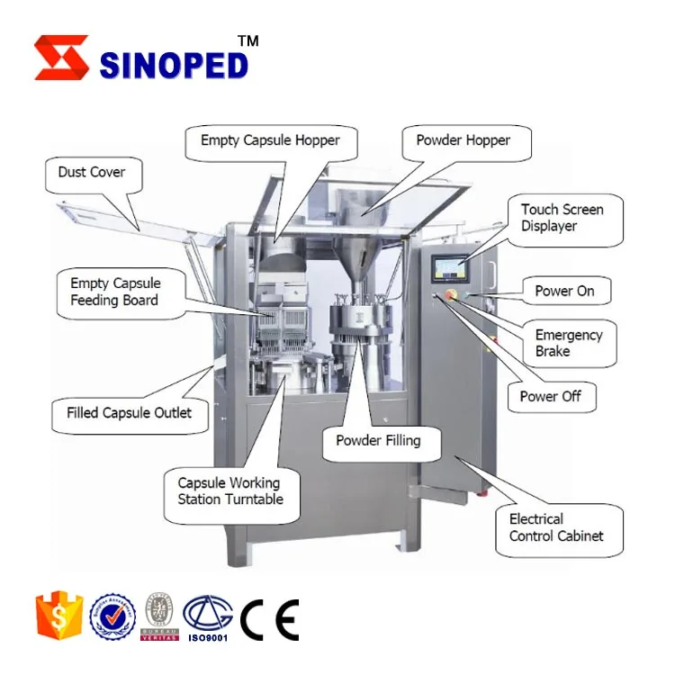 Stock Antiviral capsule filler  Fully Automatic Capsule Filling Machine (NJP 800)
