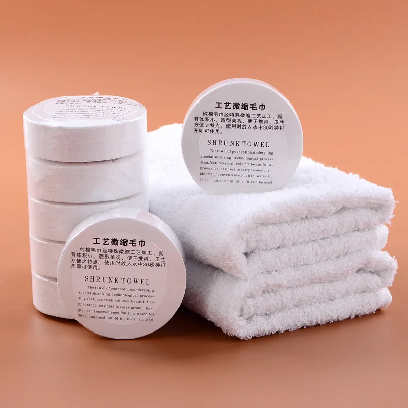 
Disposable custom tablet compressed magic towel 