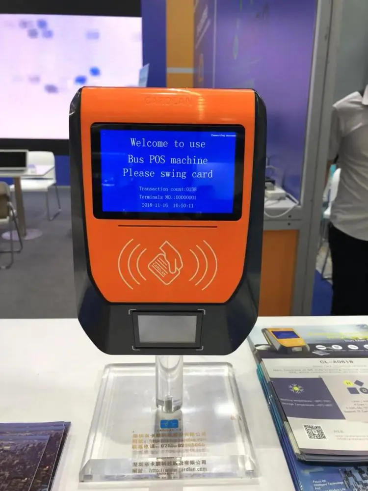 Smart Card reader train/Bus Card Payment Reader with transit qr code for ticket payment