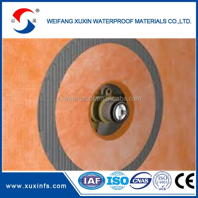 Shower waterproofing damp proof course material pp/pe waterproof membranes for bathroom