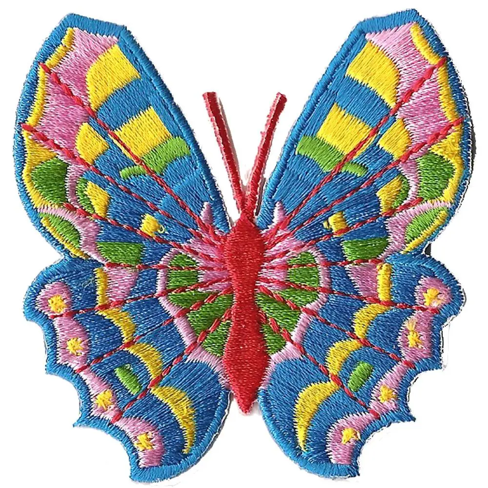 popular beautiful butterfly design  iron on embroidery patch