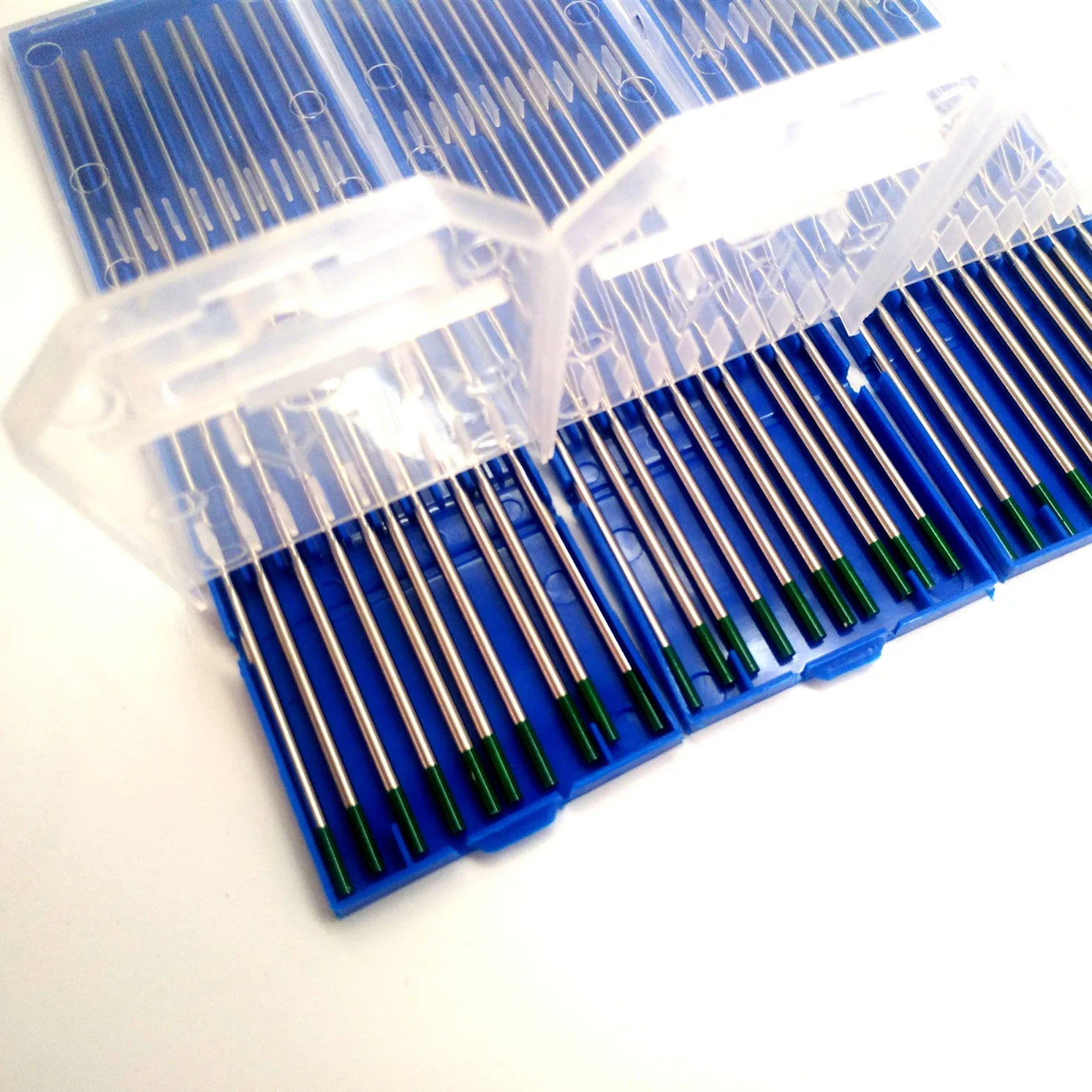 Pure Tungsten Electrodo 3/32' x 7' (Green WP)10-Pack