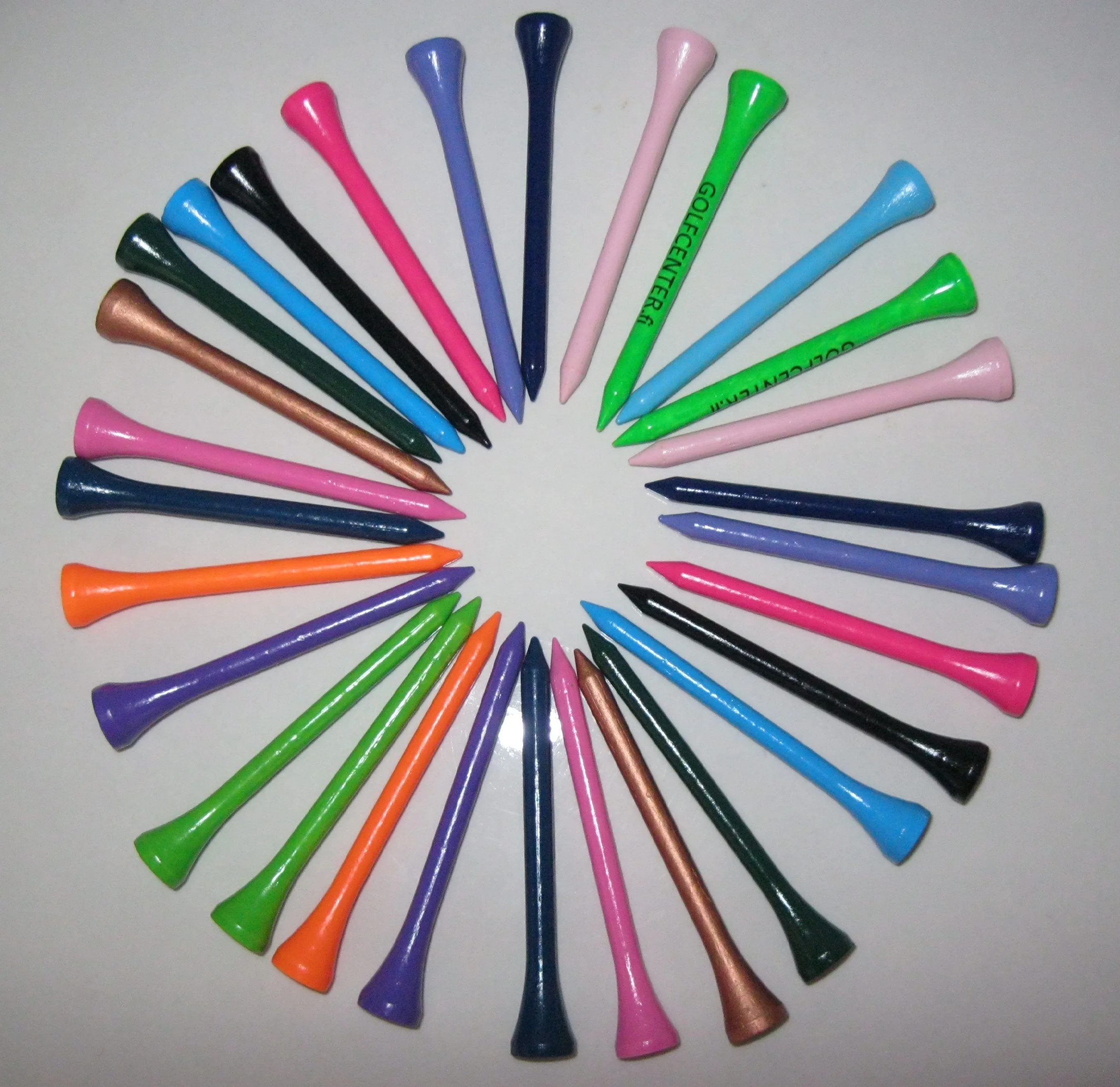 
Good quality factory wholesale price 70mm plain golf tees 