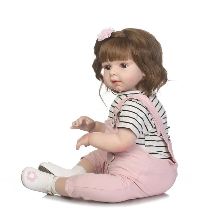 Christmas new toys lifelike real soft silicone reborn baby doll