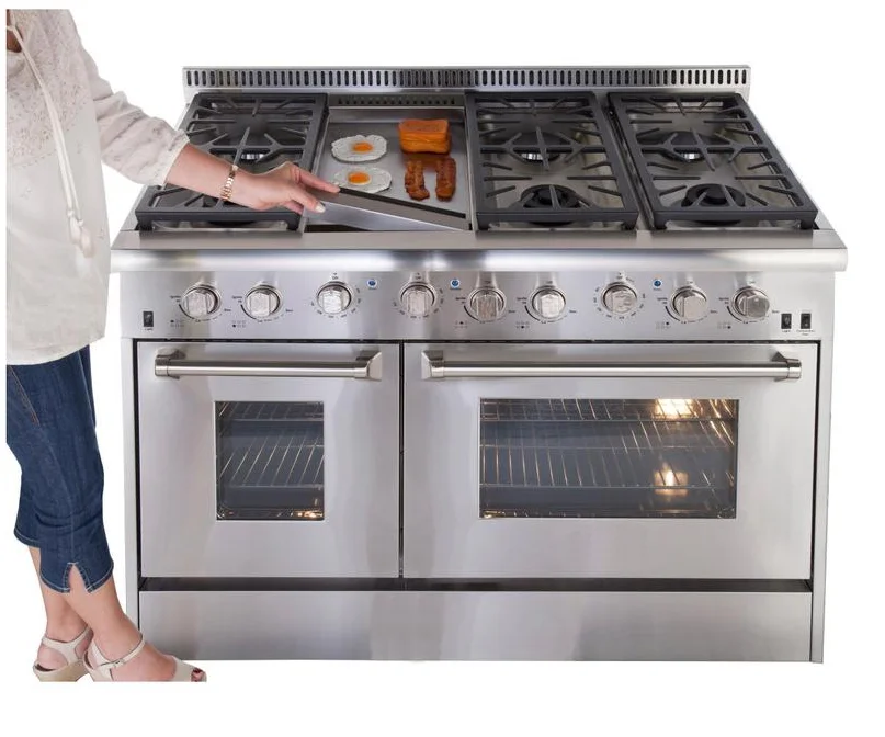 Hyxion 48-дюймовая свободно стоящая газовая плита