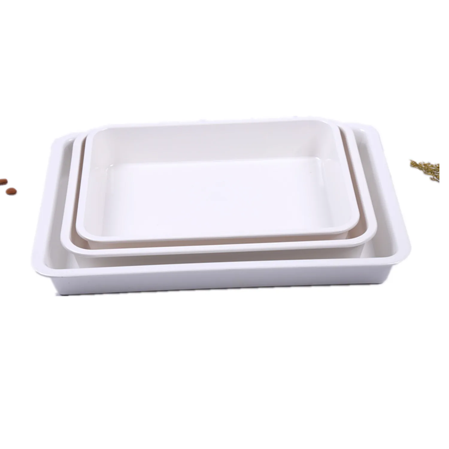 Wholesale melamine snack plate Plastic chip and dip plate Melamine divided plate