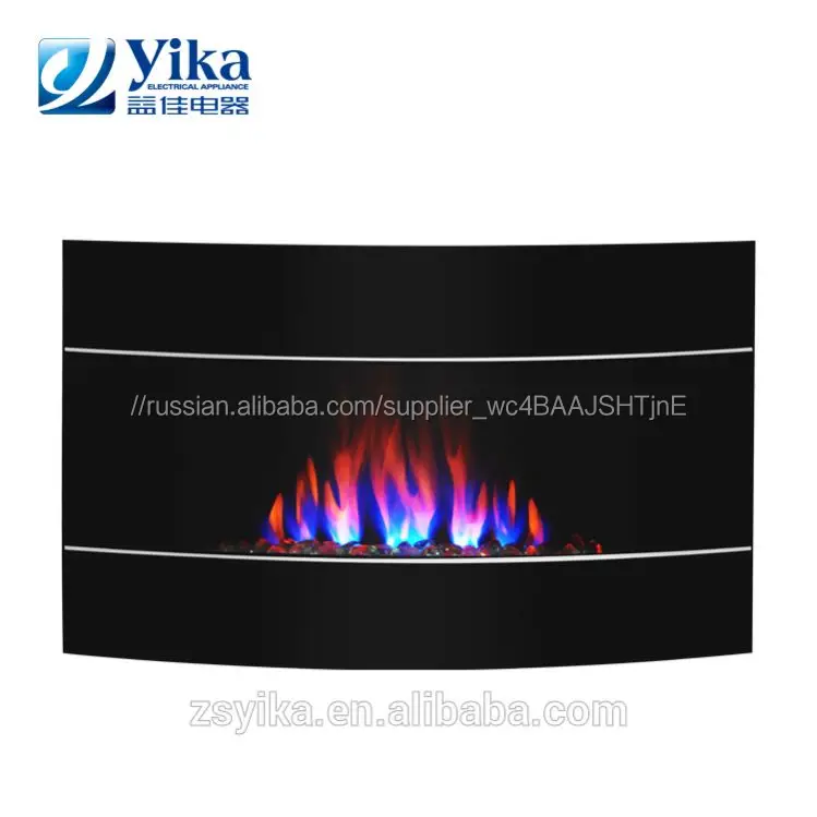 High standard 50 saa wall mounted decorative fireplace mini 24 curved black wall mounted electric fireplace heater