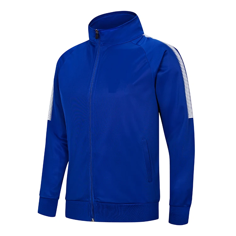 
Bulk Wholesale Plus Size Bright Blue Sports Track Jacket /Unbranded Football Track Suit Tracksuit for Man 
