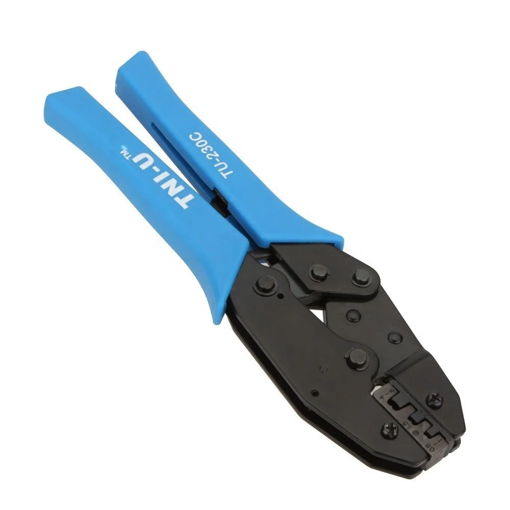 TU-230C 9 inch Locking Crimping Press Pliers Crimper Clamps Electricians Tools for Non-insulated Terminals 20-10AWG