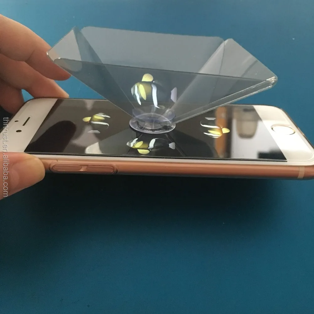 Newest Mini 3D Holographic Projection for 3.5~6.0 inch smart mobile phones 3D Laser Holographic Projection display