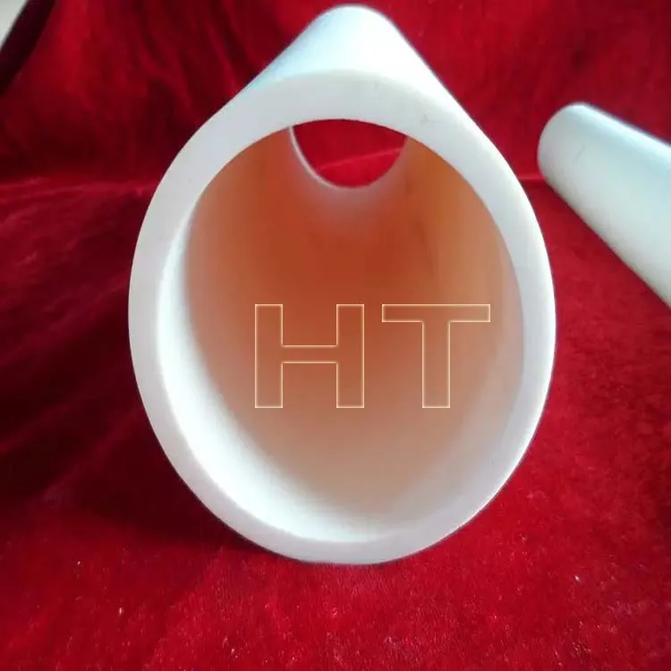 HT 1650C high purity 99.7% alumina ceramic tube Al2O3 tube
