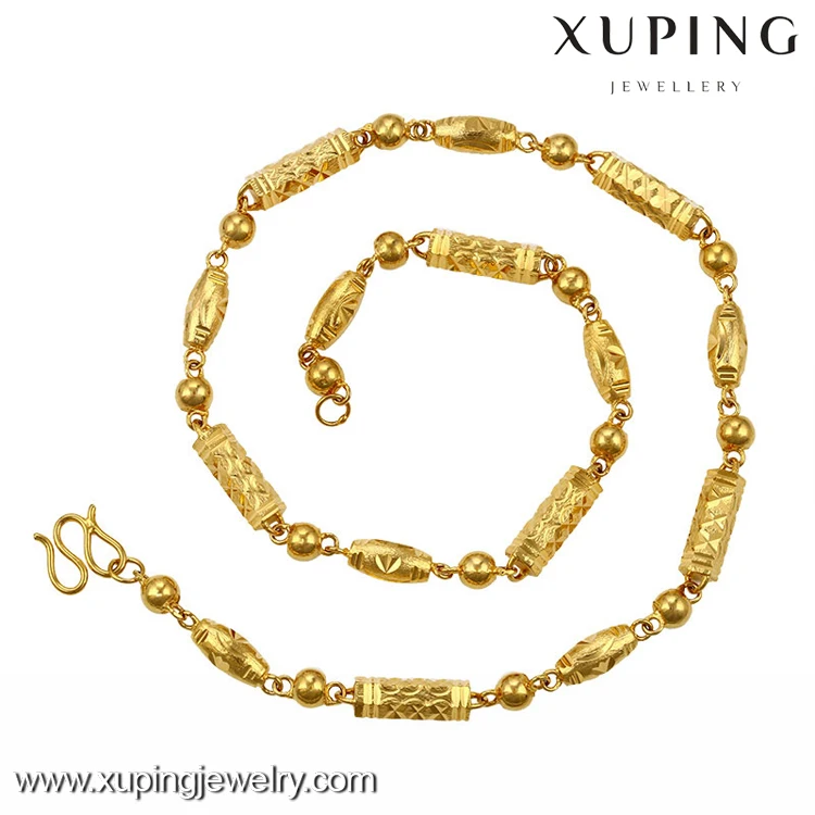 xuping plated 24K fashion jewelry chain men design chain cheap necklace, dubai style chain wholesale