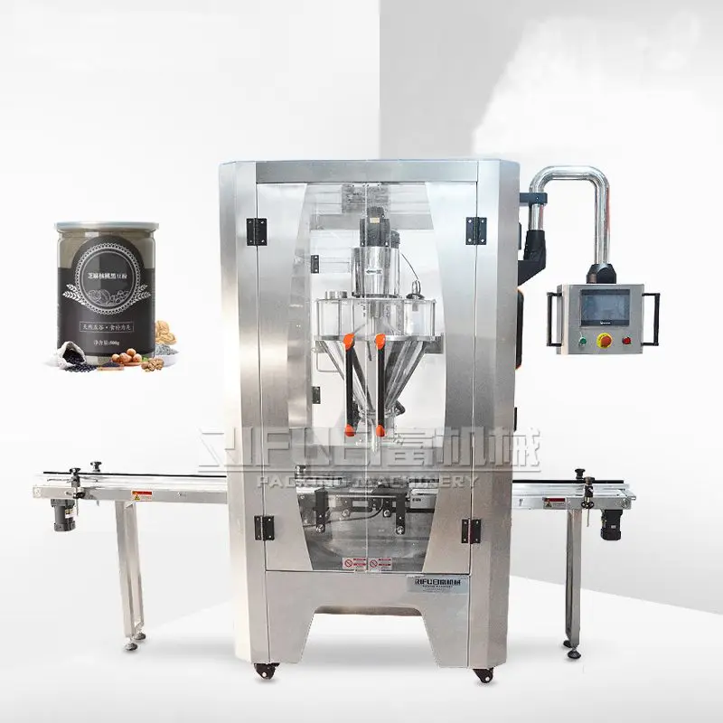 High quality Automatic Baby Milk coffee Gregory Lotus root starch toppings Soya-bean milk Powder Filling Machine (Screw type)